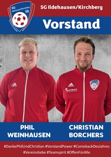 Danke an unseren Vorstand – Phil und Christian!